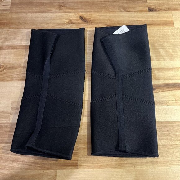 Asics GEL Lycra Knee Pads Adult Size XS Black Sport Slip On Extra Small - Picture 7 of 7